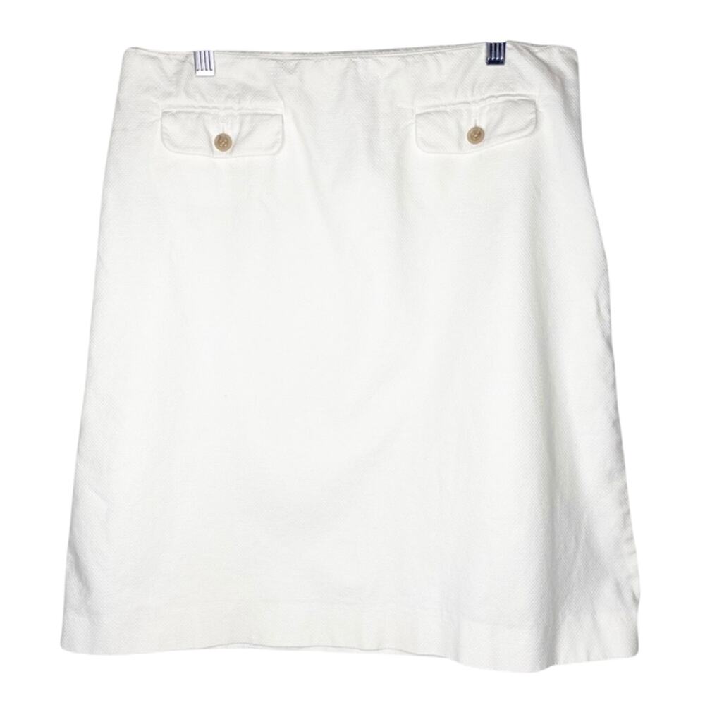 Vintage J. Crew Off White Ivory Career Pencil Retro Skirt Medium